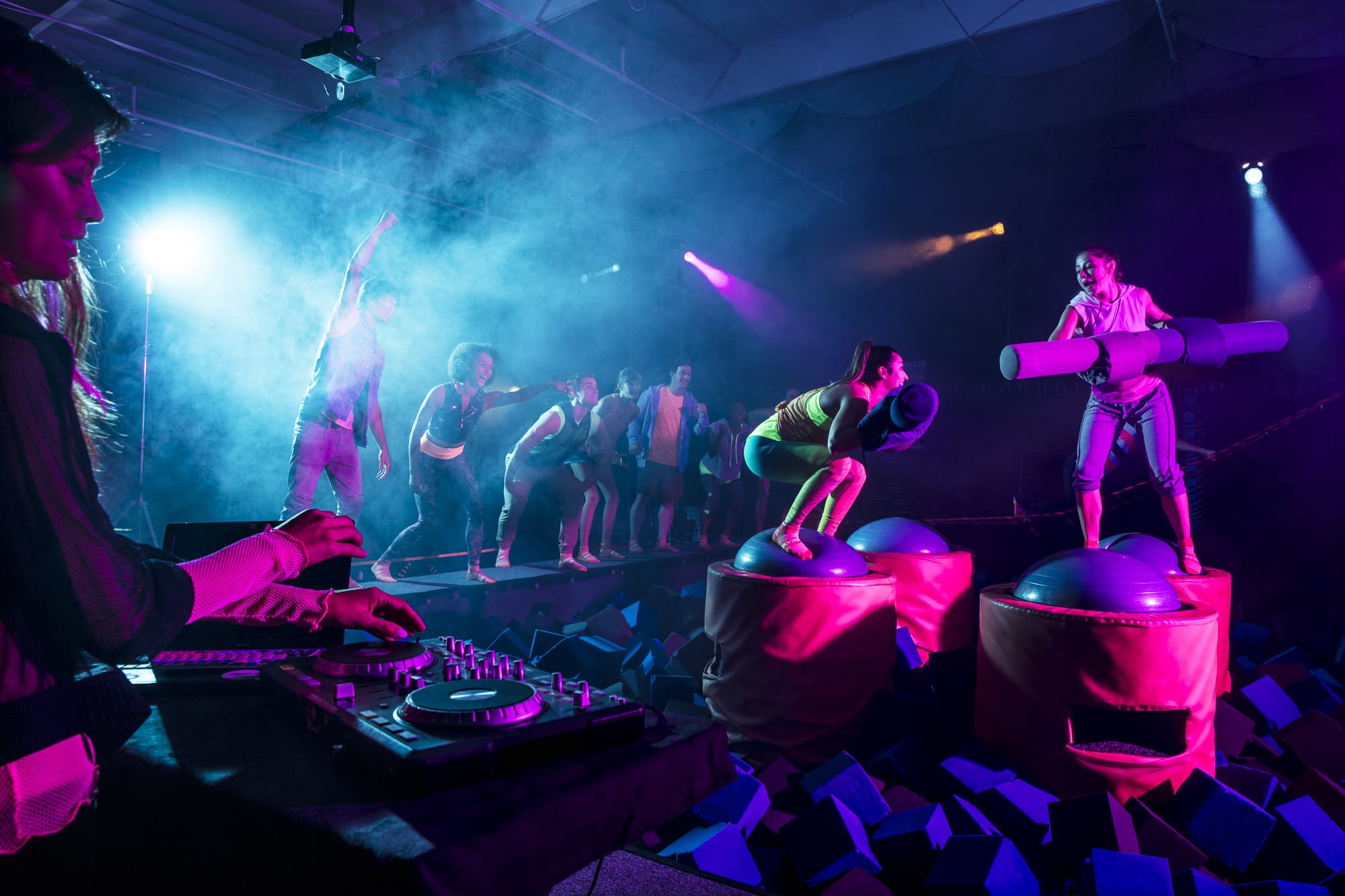 GLOW in-the-dark program at Sky Zone