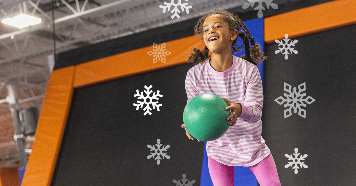 Sky Zone Holiday Annual Pass - Kid with Ball in Park